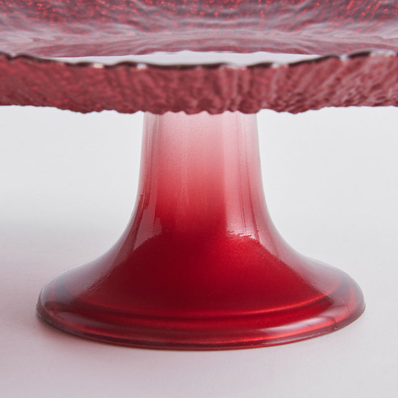 DENIZ Platou pentru prăjituri, sticlă, D.33cm