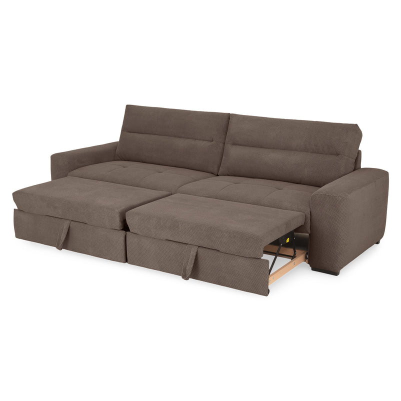 WIDE Canapea extensibilă, 4 locuri, stofă