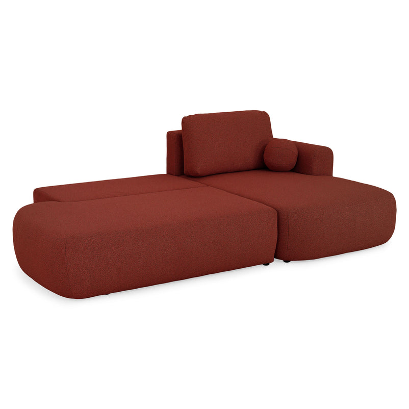 LAON Colțar extensibil, șezlong stânga/dreapta și ladă depozitare, stofă