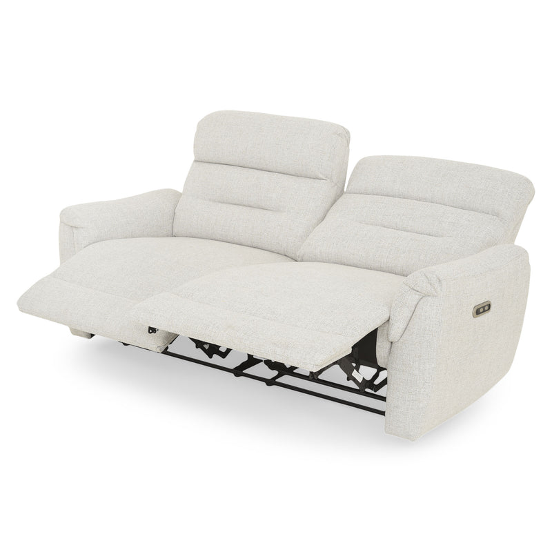 ROSELAND Canapea 3 locuri, 2 reclinere electrice, stofă