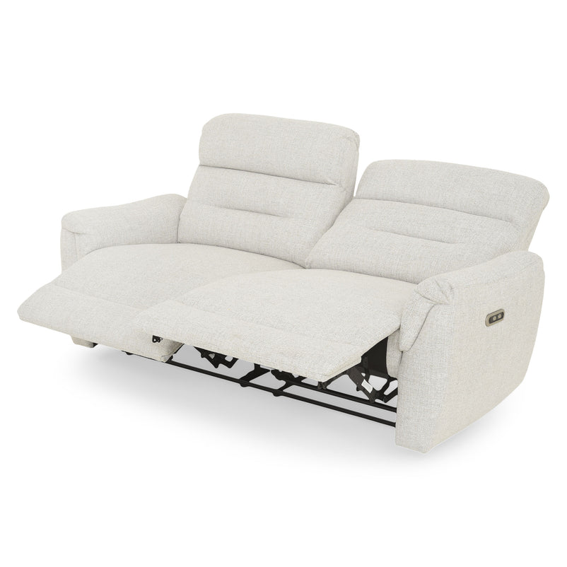 ROSELAND Canapea 3 locuri, 2 reclinere electrice, stofă