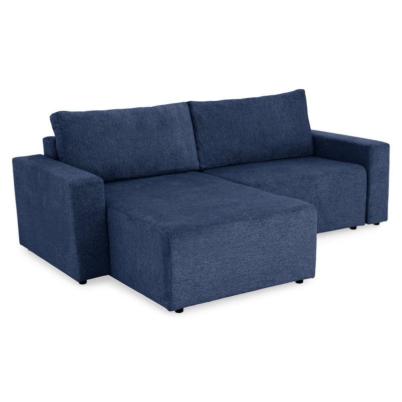 FRIDO Colțar extensibil, șezlong interschimbabil, ladă depozitare, stofă