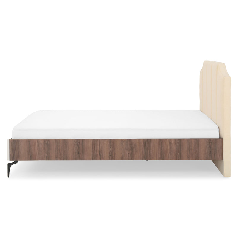 WAVE NOCE Pat copii, tapițat, 120x200cm, somieră inclusă