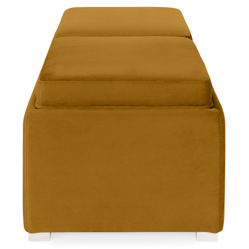 CUBIX Banchetă cu spațiu depozitare, stofă