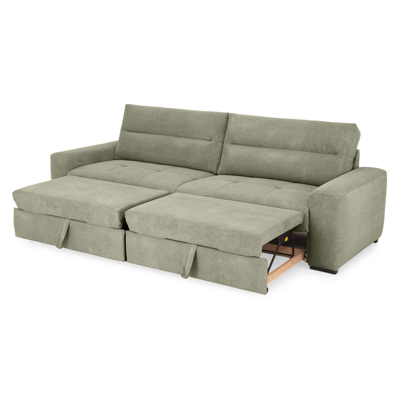 WIDE Canapea extensibilă, 4 locuri, stofă