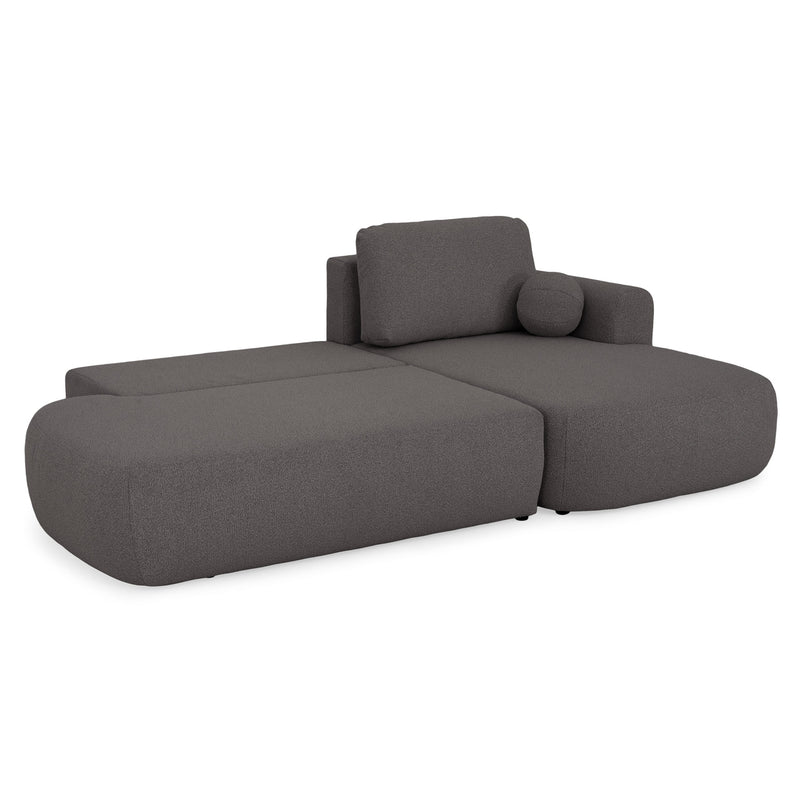 LAON Colțar extensibil, șezlong stânga/dreapta și ladă depozitare, stofă