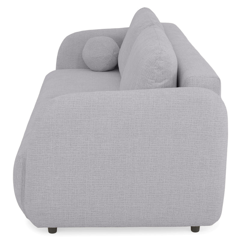 LUNEL Canapea extensibilă, 2 locuri, ladă depozitare, stofă