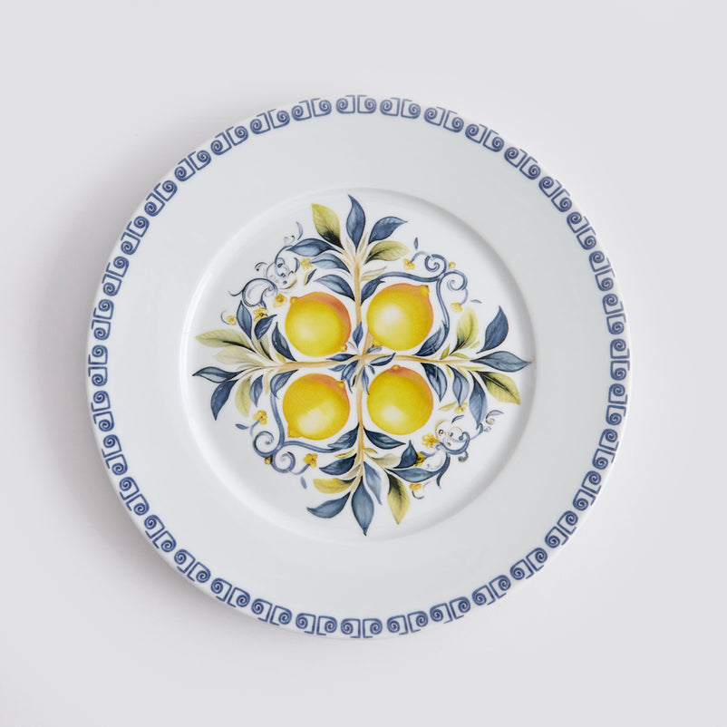 LEMONS Set veselă, porțelan, 24 piese