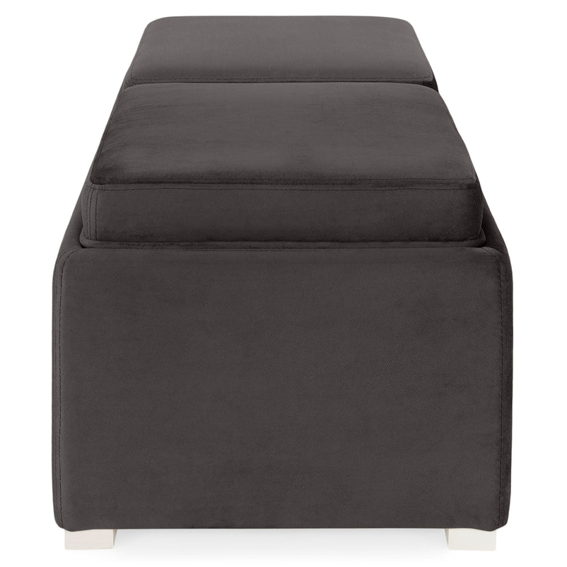 CUBIX Banchetă cu spațiu depozitare, stofă