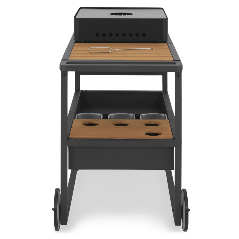 GRILL Gheridon cu grătar pe cărbuni