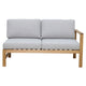 NORDIC Set mobilier terasă/grădină, fotoliu, banchetă, colțar și măsă