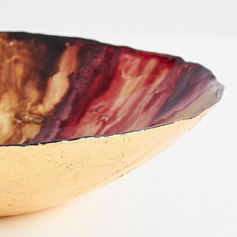 LEON Platou, sticlă, D.32cm