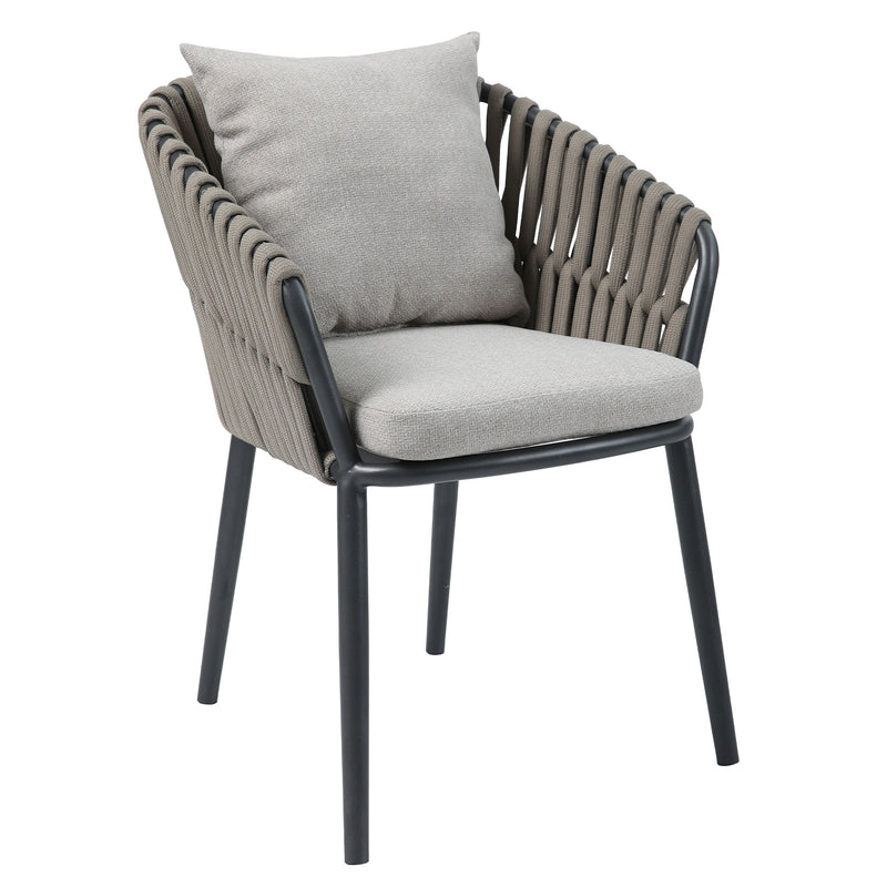 NICOSIA Set mobilier terasă/grădină, 4 scaune și masă