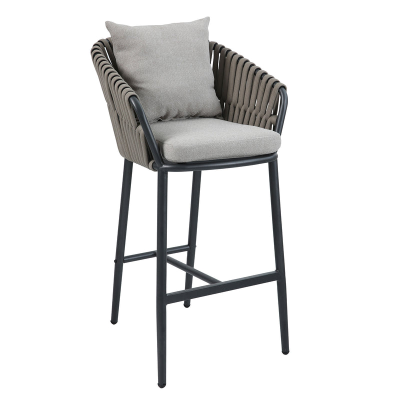 NICOSIA Set mobilier terasă/grădină, 2 scaune bar și masă