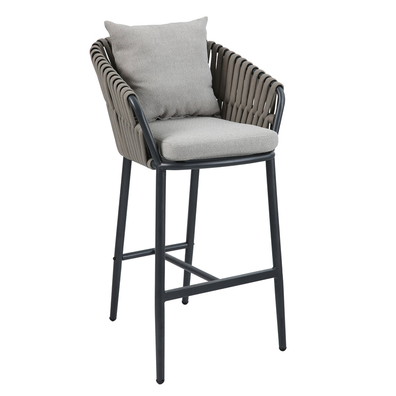 NICOSIA Set mobilier terasă/grădină, 2 scaune bar și masă