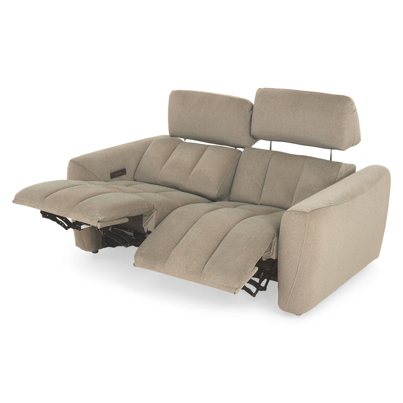 WISNER Canapea 2 locuri, 2 reclinere electrice, mecanism electric tetiere, stofă