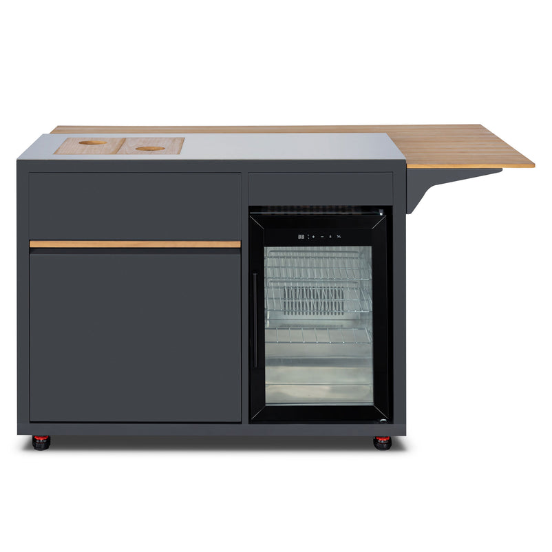 CHEF Compoziție grătar încastrat, chiuvetă și frigider