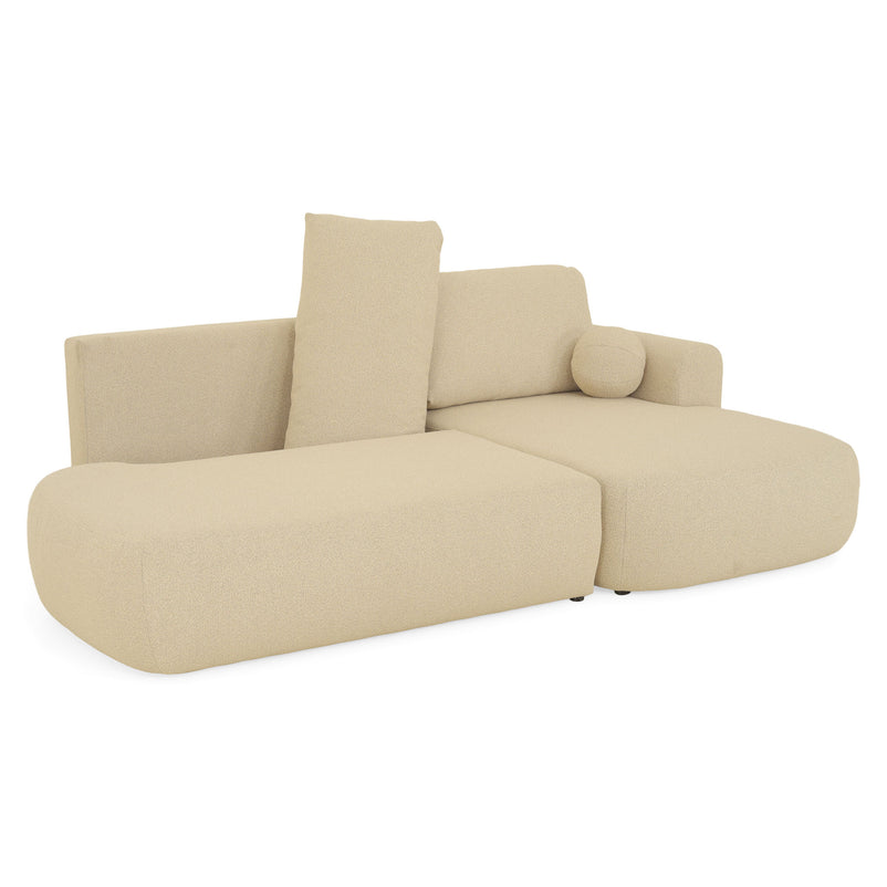 LAON Colțar extensibil, șezlong stânga/dreapta și ladă depozitare, stofă