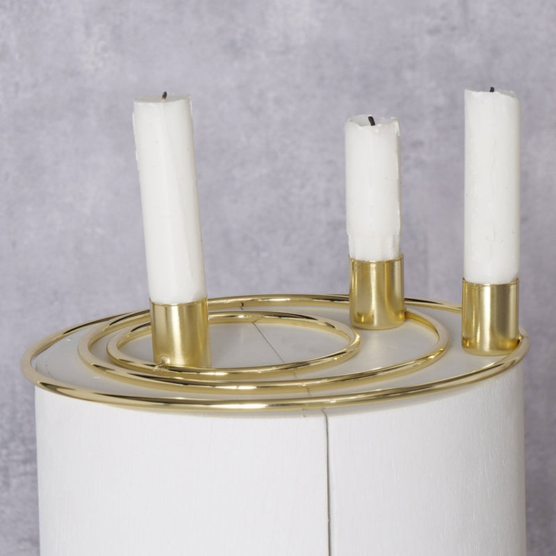 CIRCULUS Set 3 suporturi lumânări