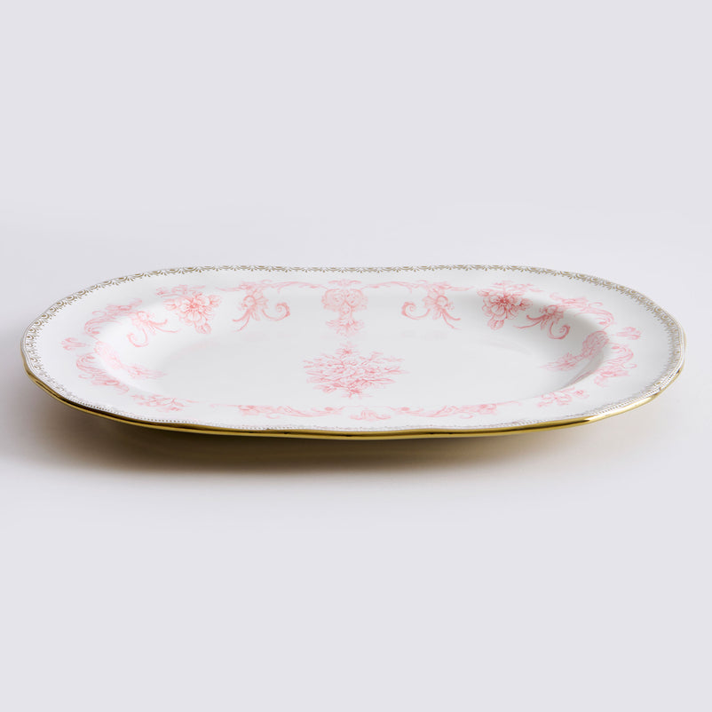 GENEVIEVE Platou servire, porțelan, L.35cm