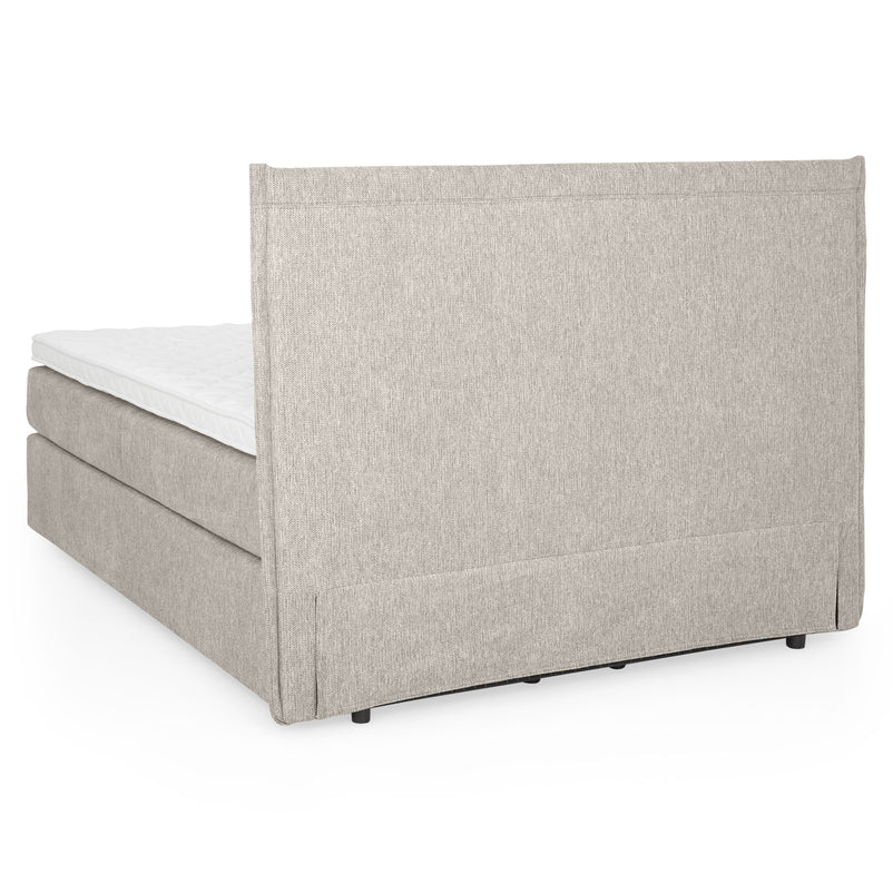 CARLINI Pat tapițat 160x200 cm, saltea și topper incluse