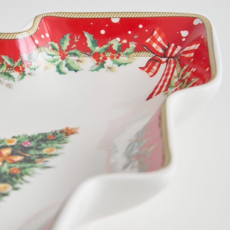 MAGIC CHRISTMAS Platou servire, porțelan, L.19cm