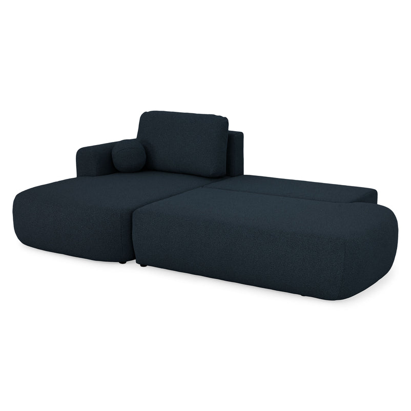 LAON Colțar extensibil, șezlong stânga/dreapta și ladă depozitare, stofă