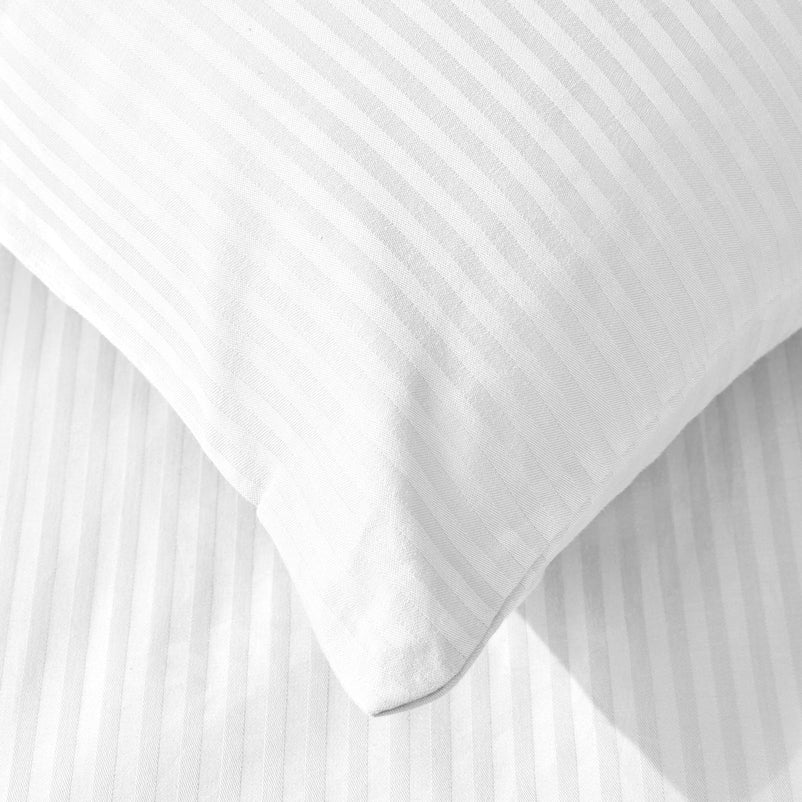 SATIN STRIPE Set așternut 4 piese, 200x220cm