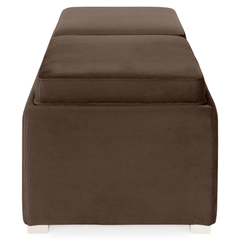 CUBIX Banchetă cu spațiu depozitare, stofă