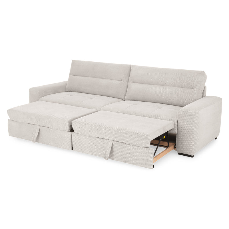 WIDE Canapea extensibilă, 4 locuri, stofă