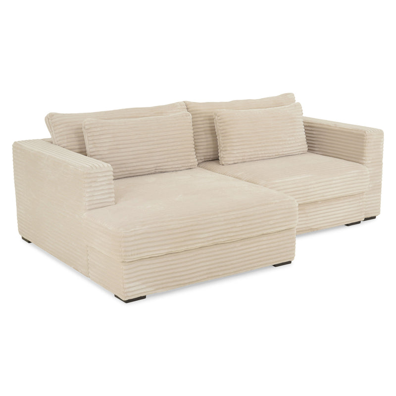 ERDING Colțar extensibil, șezlong stânga/dreapta și ladă depozitare, stofă