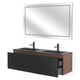 EDEN/RADIANCE Set mobilier baie, mască lavoar, lavoar, oglindă LED