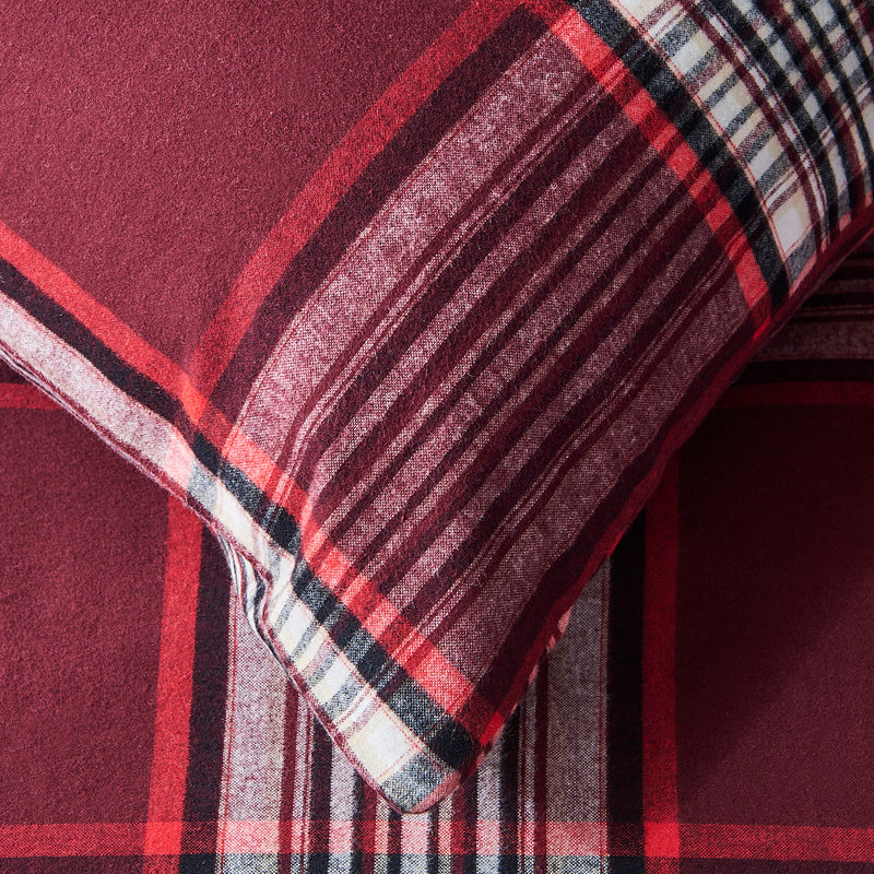 FLANNEL CHECKS Set așternut 4 piese, 200x220cm