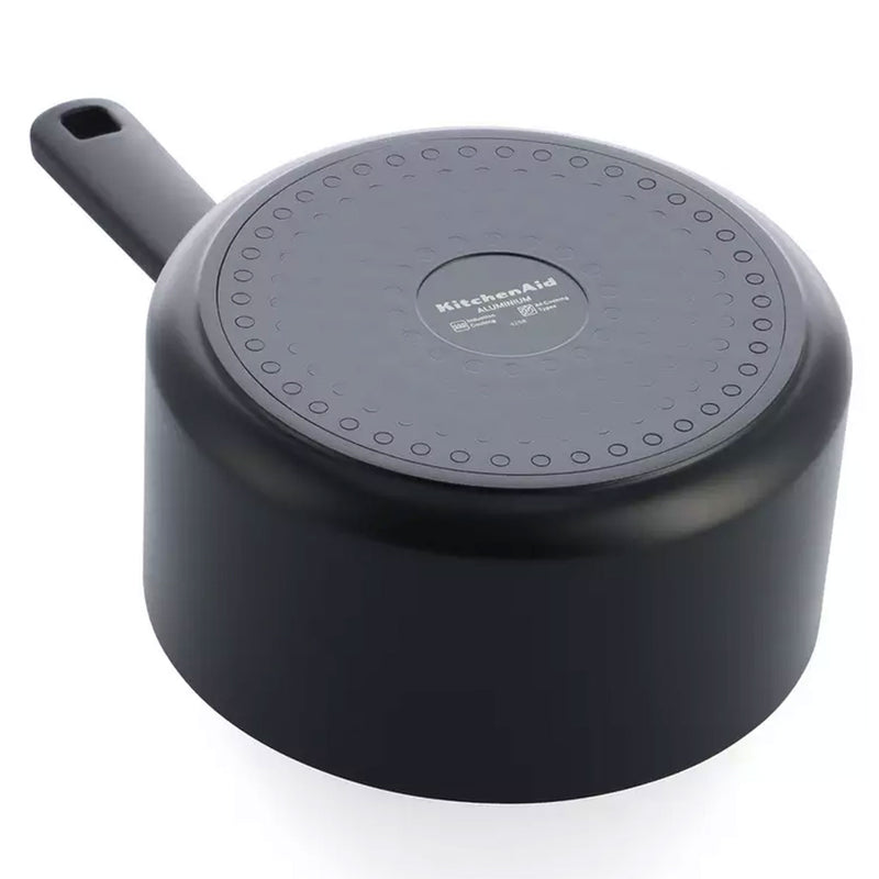 KITCHEN AID Cratiță cu mâner și capac, aluminiu, D.16cm