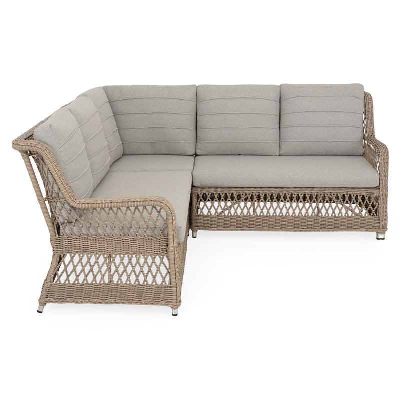 COSETTE Set mobilier terasă/gădină, colțar, masă, 2 taburete