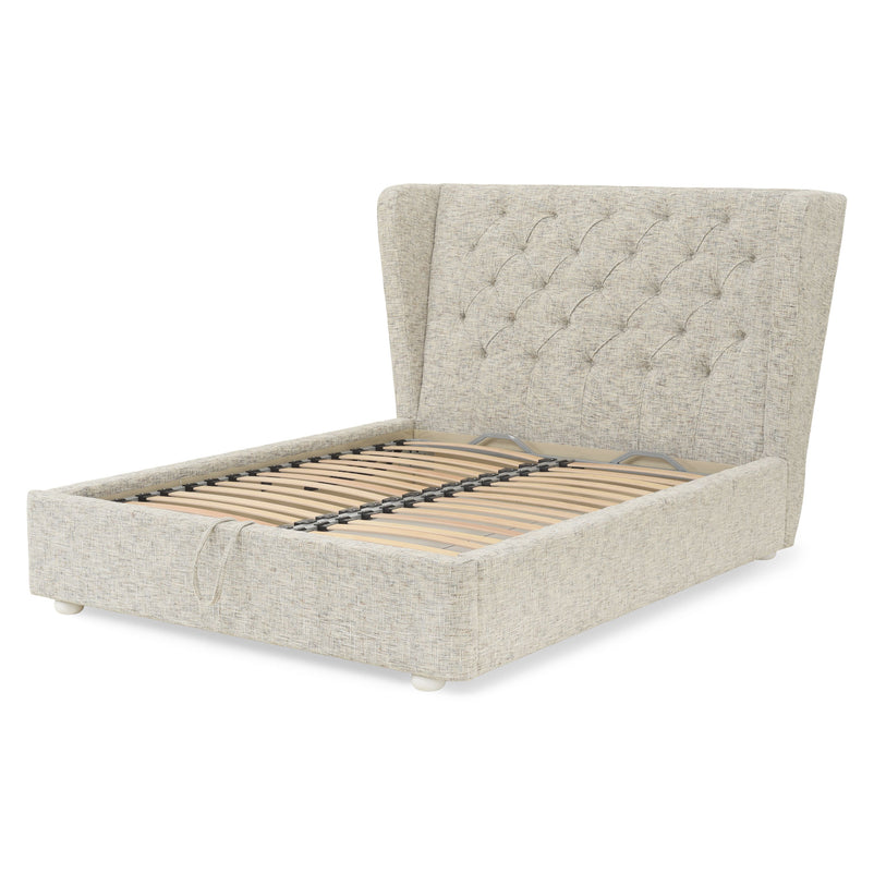 WARENTON Pat tapițat, 160x200cm, somieră rabatabilă și ladă incluse