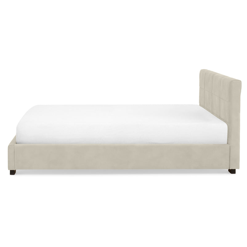 PRAGA Pat tapițat, 160x200cm, somieră rabatabilă și ladă depozitare incluse