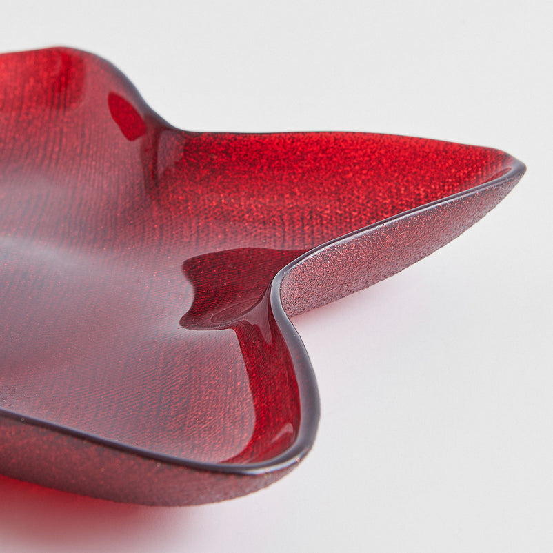 STAR Platou servire, sticlă, D.30cm