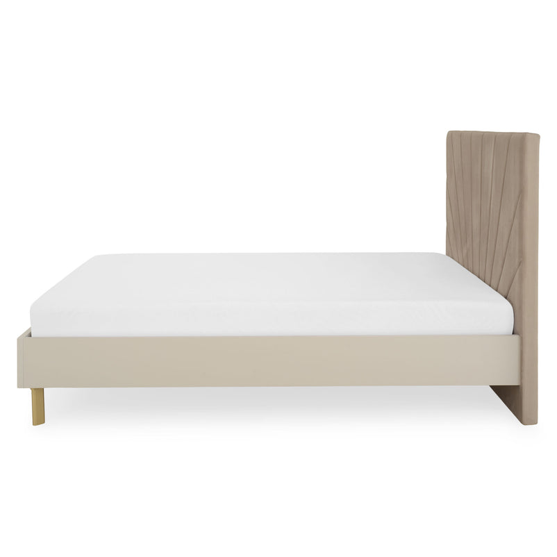 RING Pat cu tăblie tapițată, 160x200cm, somieră inclusă