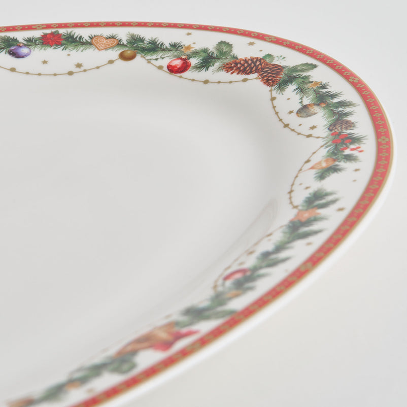 BELLS Platou servire, porțelan, L.36cm