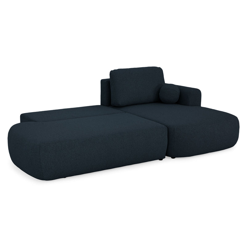 LAON Colțar extensibil, șezlong stânga/dreapta și ladă depozitare, stofă