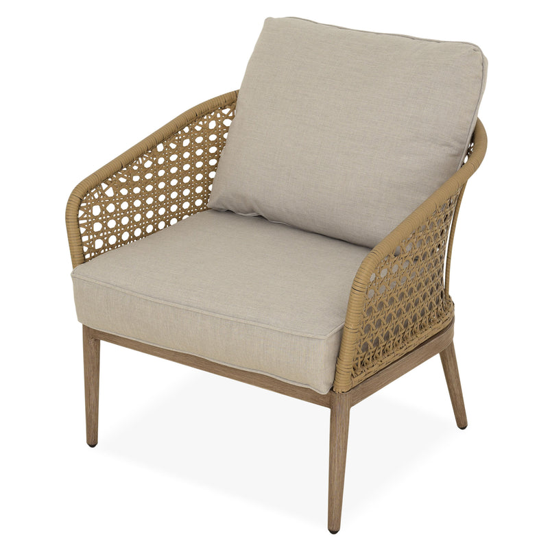 CORAL Set mobilier terasă/grădină, 2 fotolii și măsuță cafea