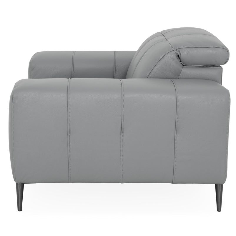 ALBURY Fotoliu, mecanism tetieră, piele