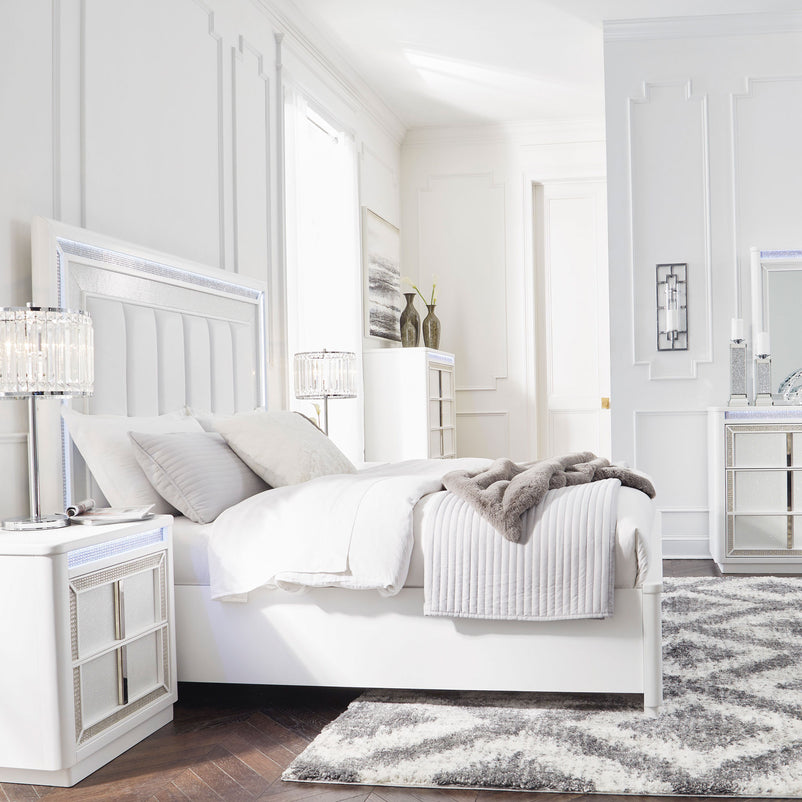 HOLLYWOOD Pat, sertare, somieră și LED incluse