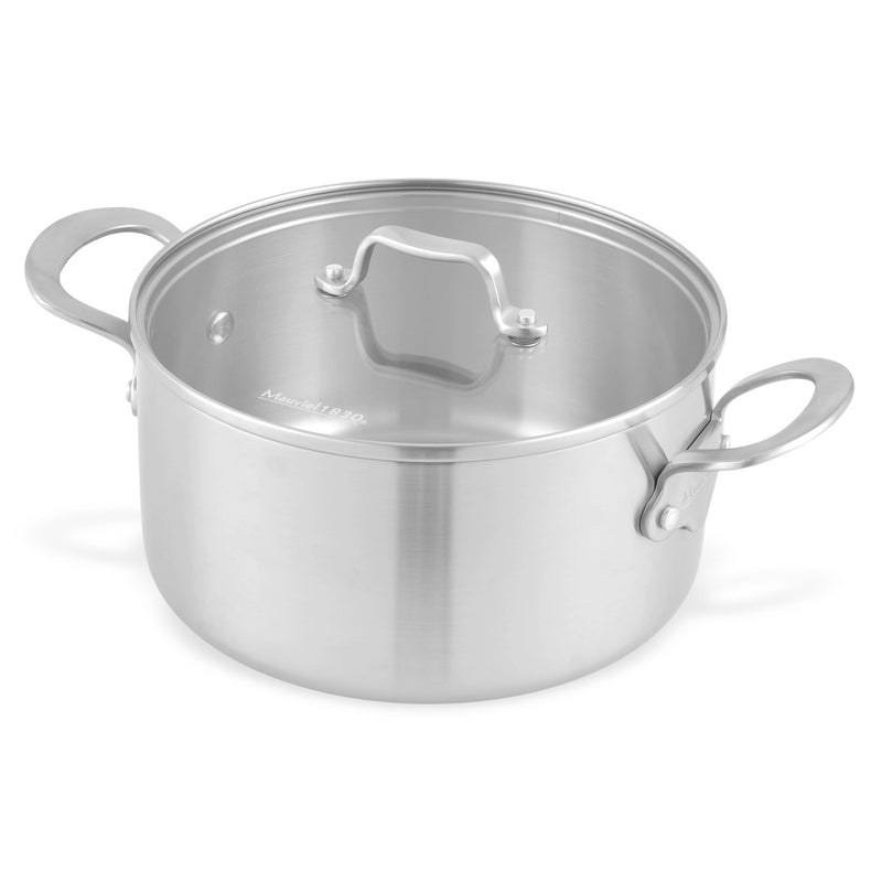 MAUVIEL Oală cu mânere și capac, inox
