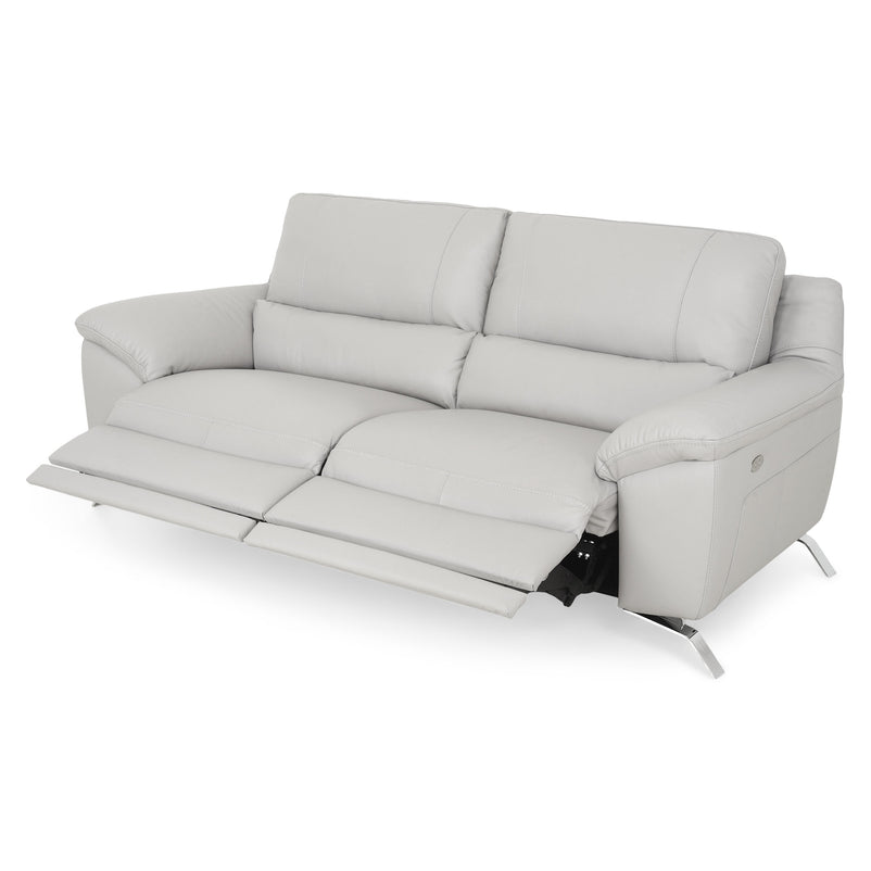 FINDLEY Canapea 3 locuri, 2 reclinere electrice, piele