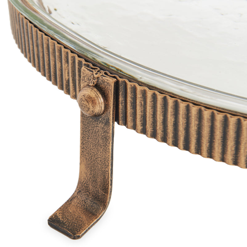 TONDA Platou servire, metal, L.39.5cm