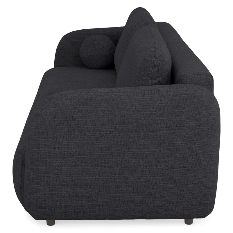 LUNEL Canapea extensibilă, 2 locuri, ladă depozitare, stofă