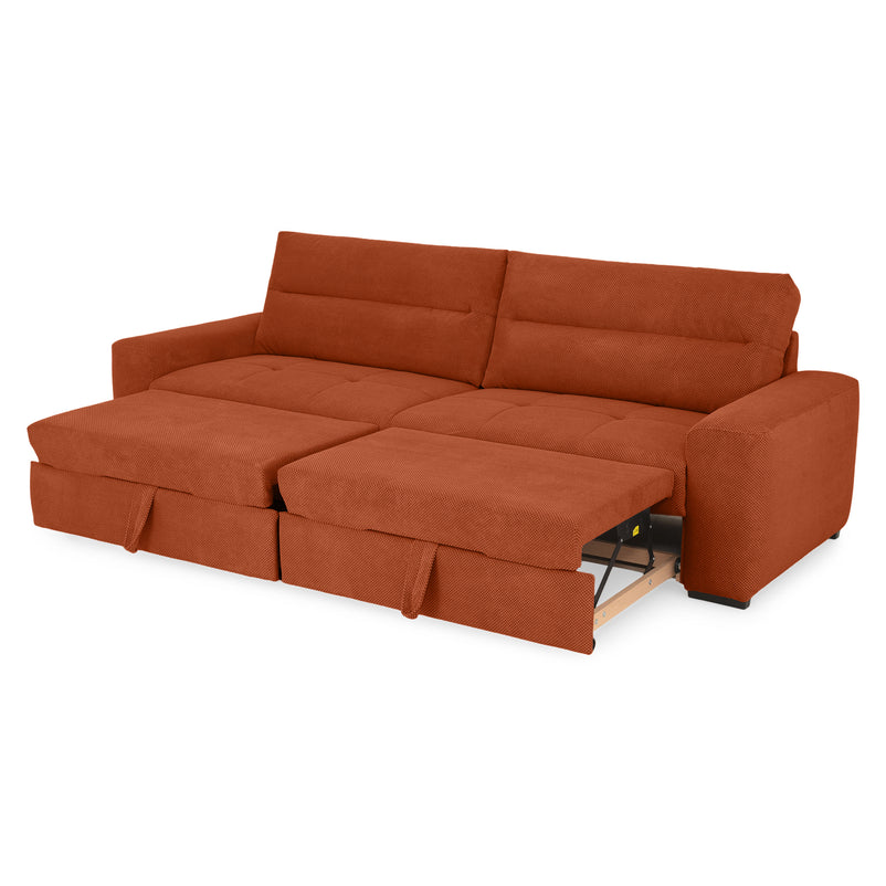 WIDE Canapea extensibilă, 4 locuri, stofă