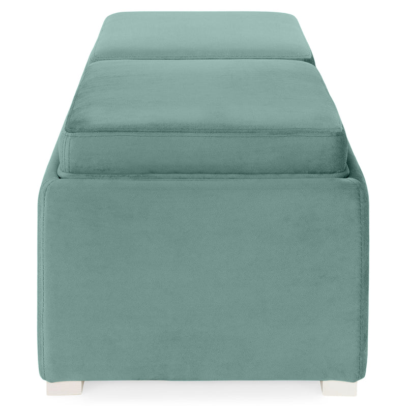 CUBIX Banchetă cu spațiu depozitare, stofă